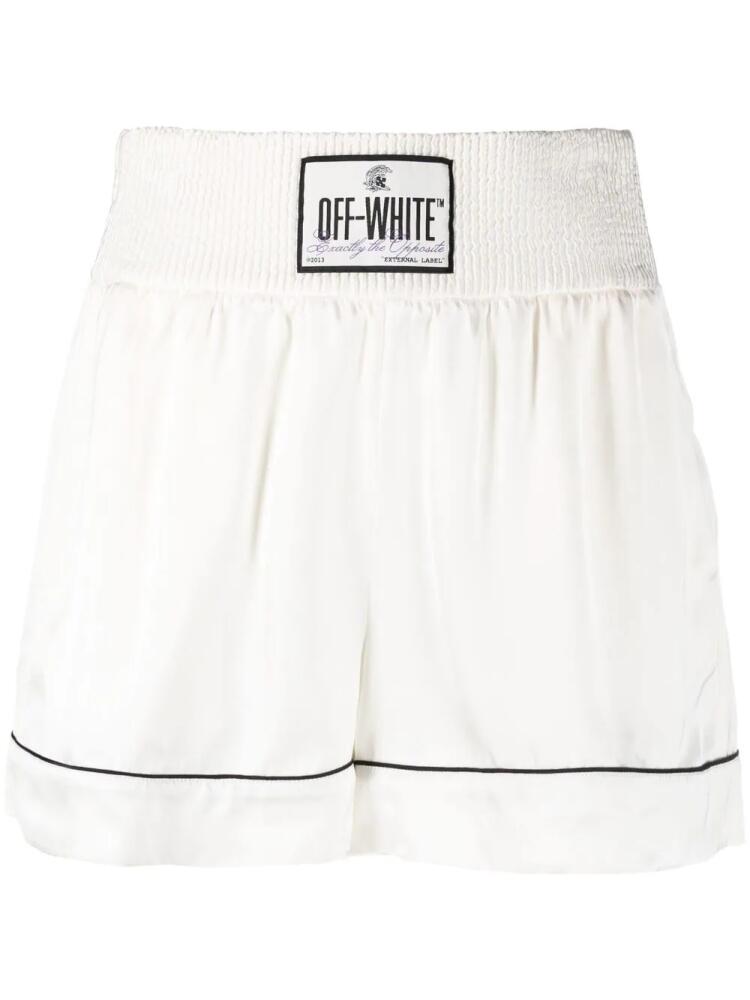 Off-White logo-patch shorts Cover