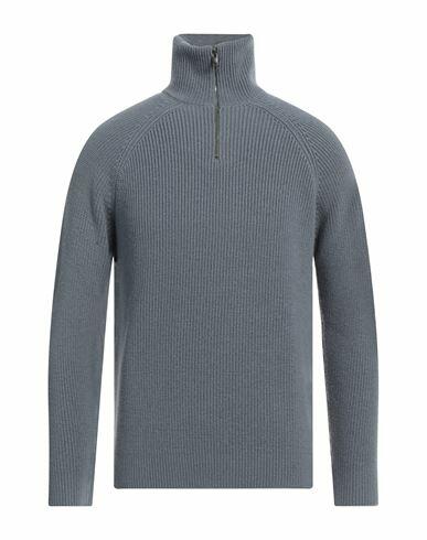 Circolo 1901 Man Turtleneck Grey Merino Wool Cover