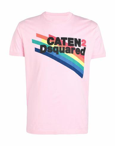 Dsquared2 Man T-shirt Pink Cotton Cover