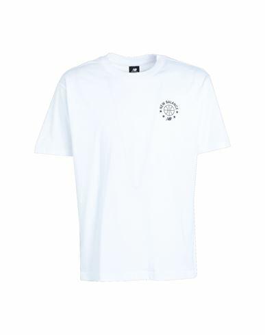 New Balance Hoops Essentials T-shirt Man T-shirt White Cotton Cover