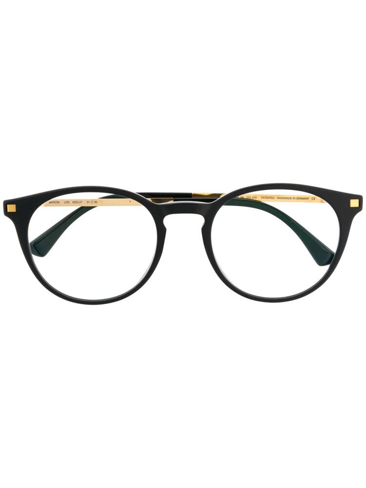 Mykita Keelut round-frame glasses - Black Cover