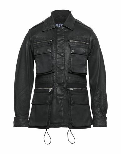 Diesel Man Jacket Black Cotton, Polyester, Elastane Cover