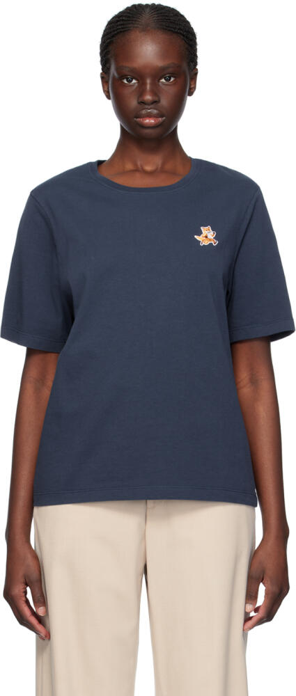 Maison Kitsuné Navy Speedy Fox T-Shirt Cover