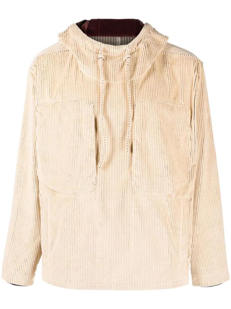 RANRA Steinn corduroy hooded jacket - Neutrals Cover