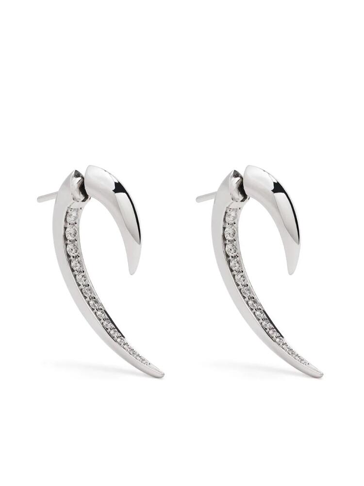 Shaun Leane 18kt white gold Hook diamond earrings - Silver Cover