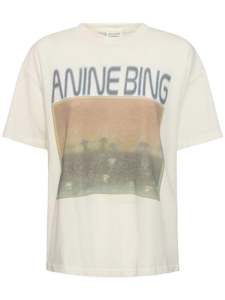 ANINE BING Cade Cotton Jersey T-shirt Cover