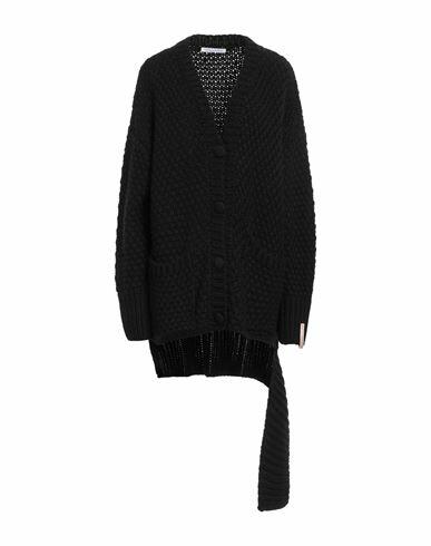 Mar De Margaritas Woman Cardigan Black Acrylic, Wool, Viscose, Alpaca wool Cover