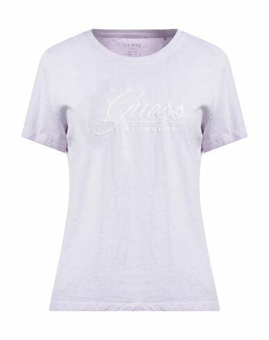 Guess Woman T-shirt Lilac Cotton Cover