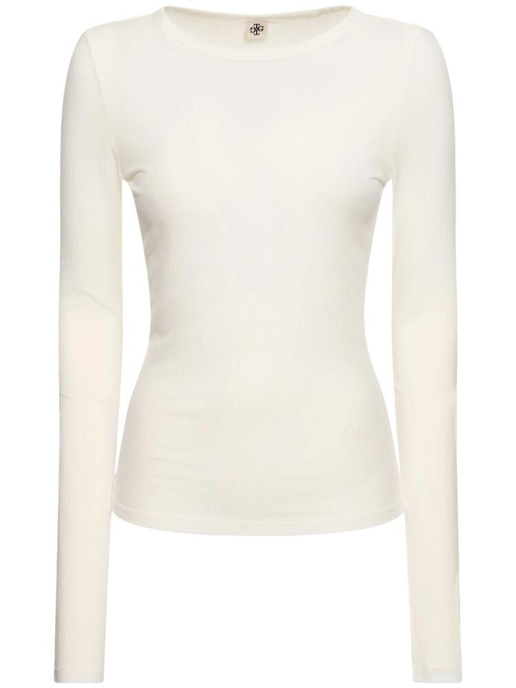 THE GARMENT Bella Lyocell Blend Rib Knit T-shirt Cover