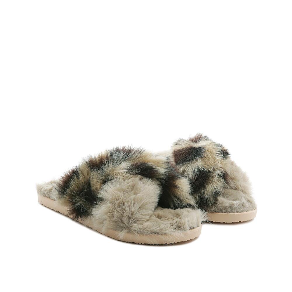 London Rag Cozy Slipper | Women's | Beige/Black Cover