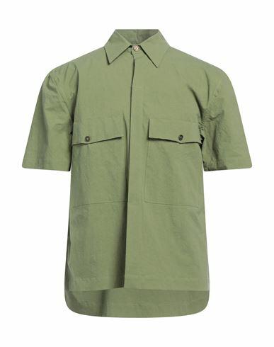 Yoon Man Shirt Military green Cotton, Linen, Elastane Cover