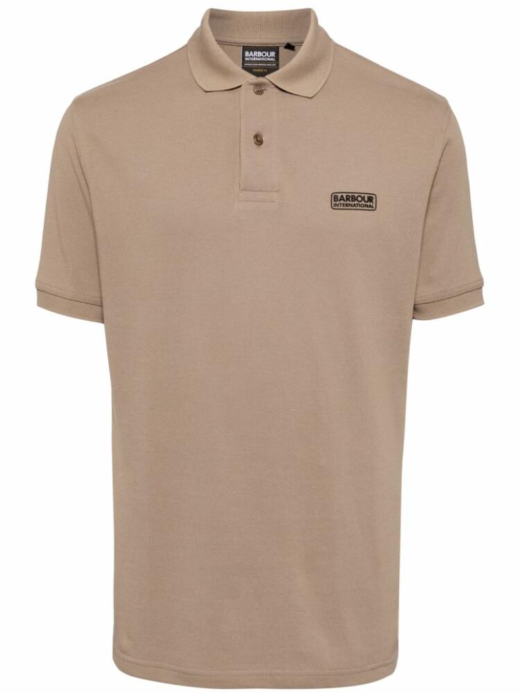 Barbour International logo-print polo shirt - Neutrals Cover