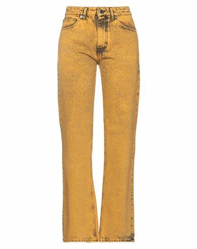 Vicolo Woman Jeans Ocher Organic cotton Cover