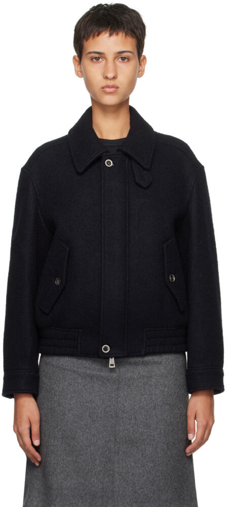 Dunst Navy Textured Jacket Cover