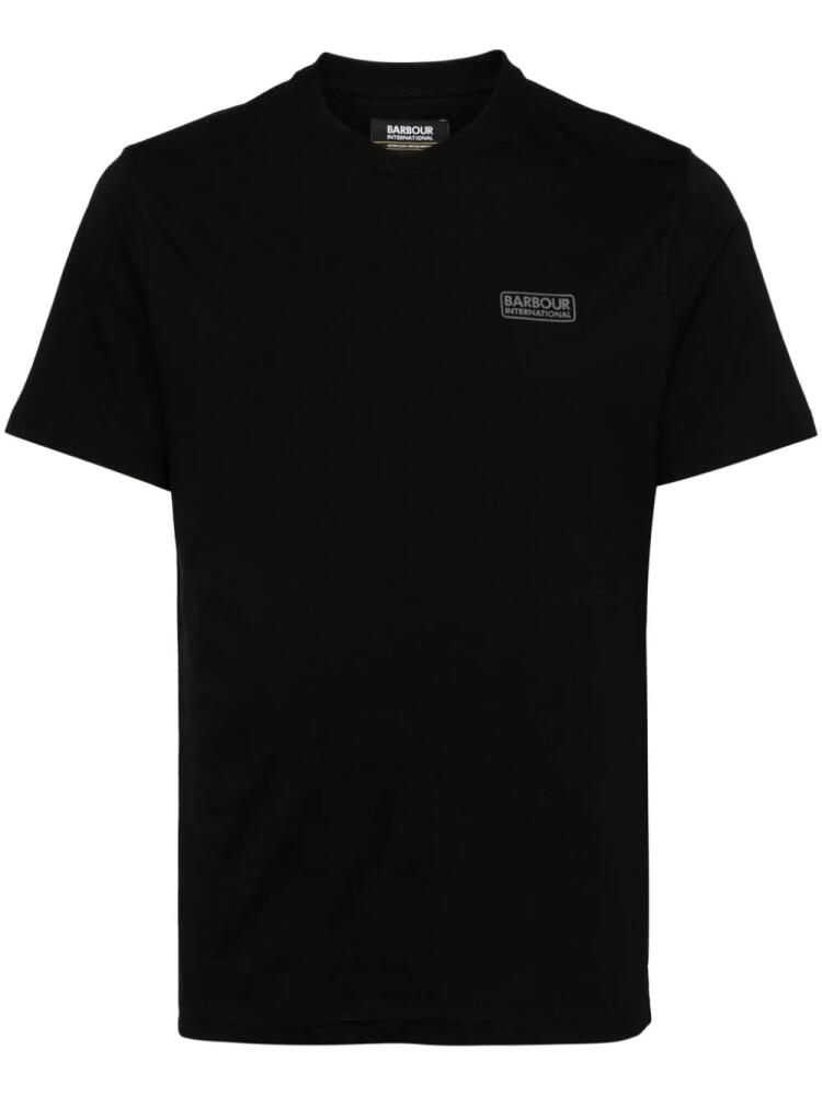 Barbour International logo-print cotton T-shirt - Black Cover