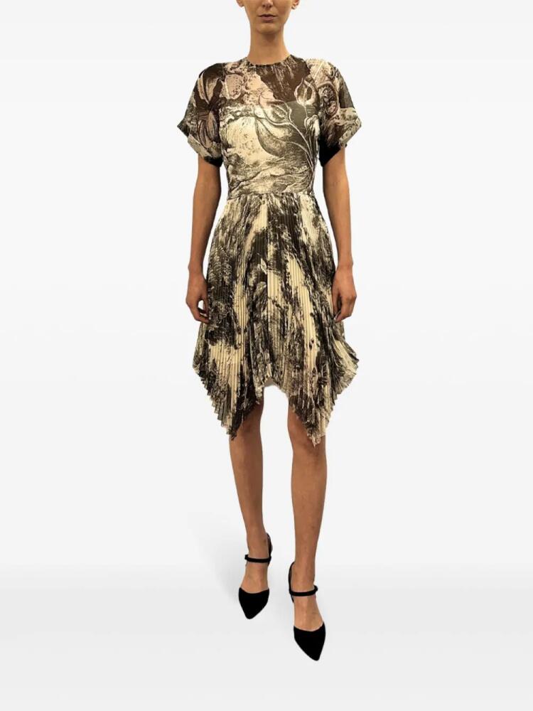 Jason Wu Collection printed short-sleeve mini dress - Neutrals Cover