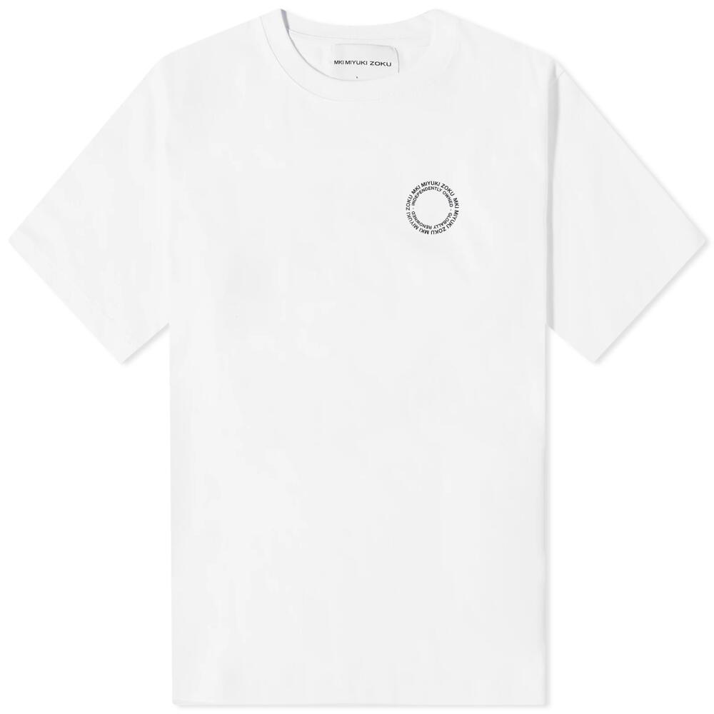 MKI Men's Circle T-Shirt in White Cover