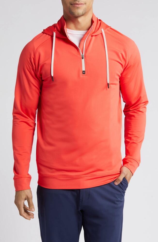 Swannies Vandyke Half Zip Hoodie in Red Cover