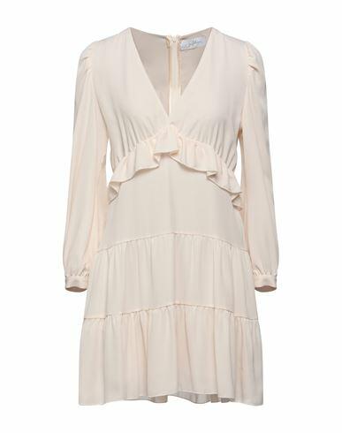 Soallure Woman Mini dress Ivory Polyester Cover