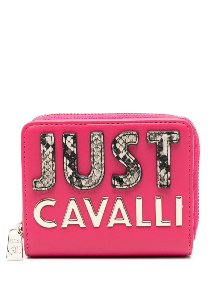 Just Cavalli logo-lettering wallet - Pink Cover