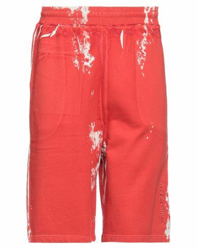 A-cold-wall* Man Shorts & Bermuda Shorts Tomato red Cotton Cover