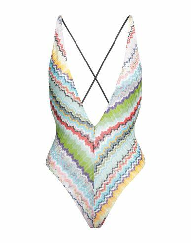 Missoni Woman One-piece swimsuit Light green Viscose, Polyester Cover