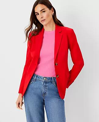 Ann Taylor The Petite Greenwich Blazer in Twill Cover