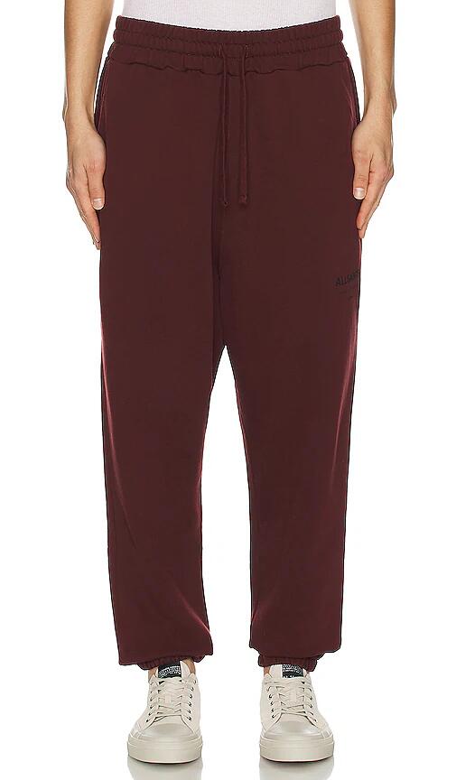 ALLSAINTS Underground Sweatpant in Burgundy Cover