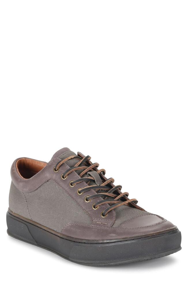 Frye Hoyt Low Water Resistant Sneaker in Charcoal - Dazed Leather Cover