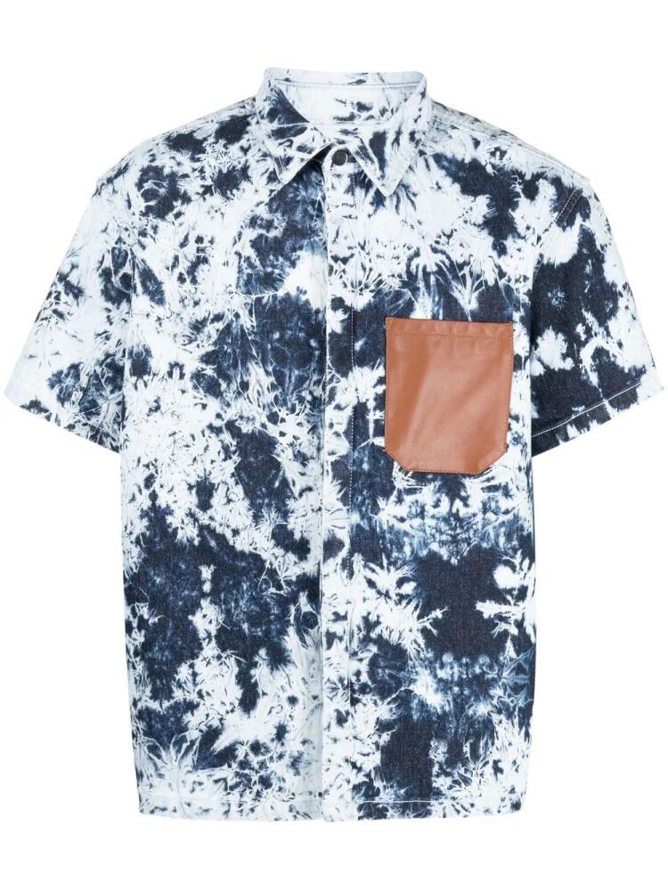 Ferrari tie-dye patterned shirt - Blue Cover