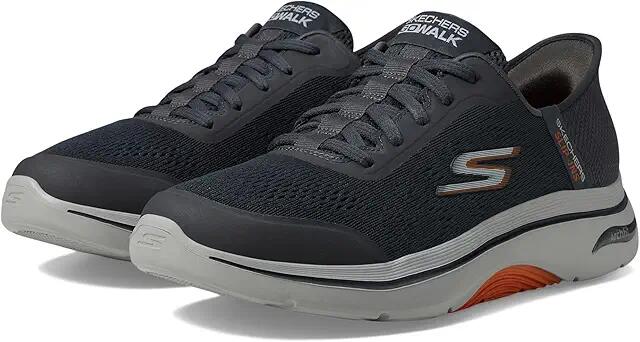 SKECHERS Performance Hands Free Slip-Ins Go Walk Arch Fit 2.0 - Simplicity 2 (Charcoal/Orange) Men's Walking Shoes Cover