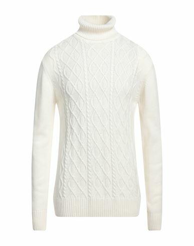 Siviglia Man Turtleneck Ivory Wool, Acrylic Cover