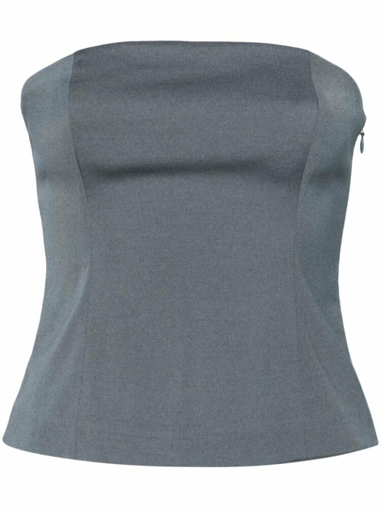 SAMSOE SAMSOE Saelynn smocked bandeau top - Grey Cover