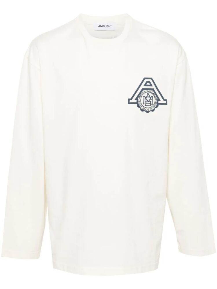 AMBUSH AMB Scholarship-print T-shirt - Neutrals Cover