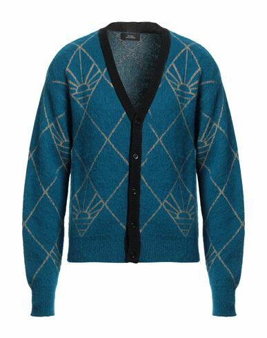 Rassvet Man Cardigan Deep jade Acrylic, Wool, Polyamide, Mohair wool Cover