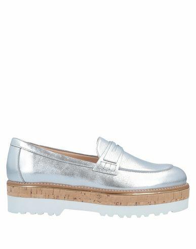 Hogan Woman Loafers Silver Soft Leather Cover