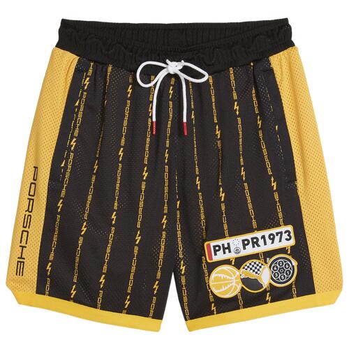 PUMA x Porsche Basketball Shorts - Mens Puma Black/Sport Yellow Cover