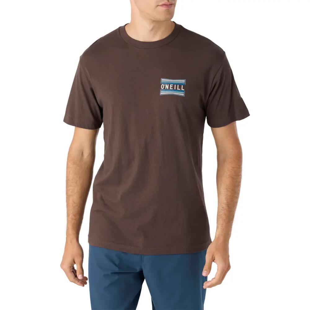 O'Neill Working Stiff Graphic T-Shirt in Seal Brown Cover