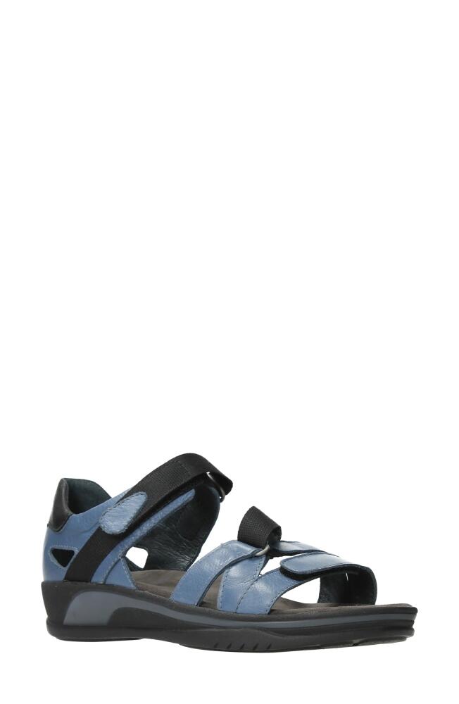 Wolky Desh Sandal in Jeans Savana Leather Cover