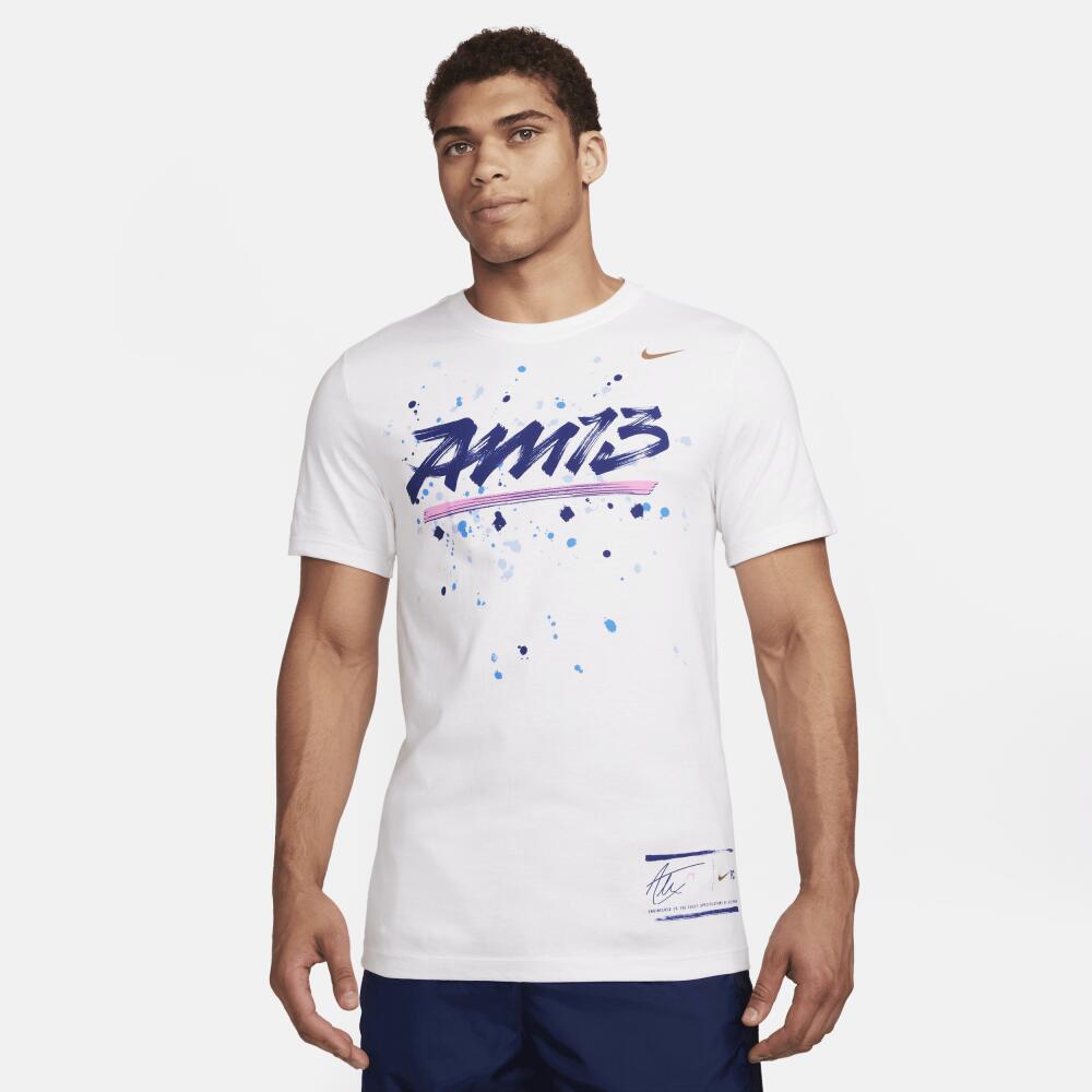 Alex Morgan Nike Men's Soccer T-Shirt in White Cover