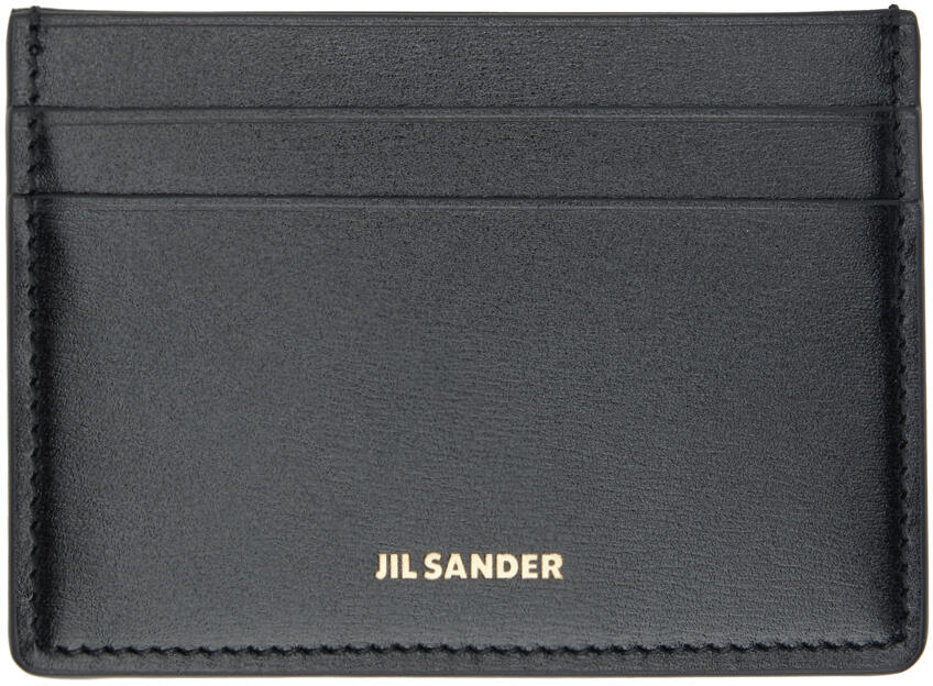 Jil Sander Black Credit Card Holder Cover