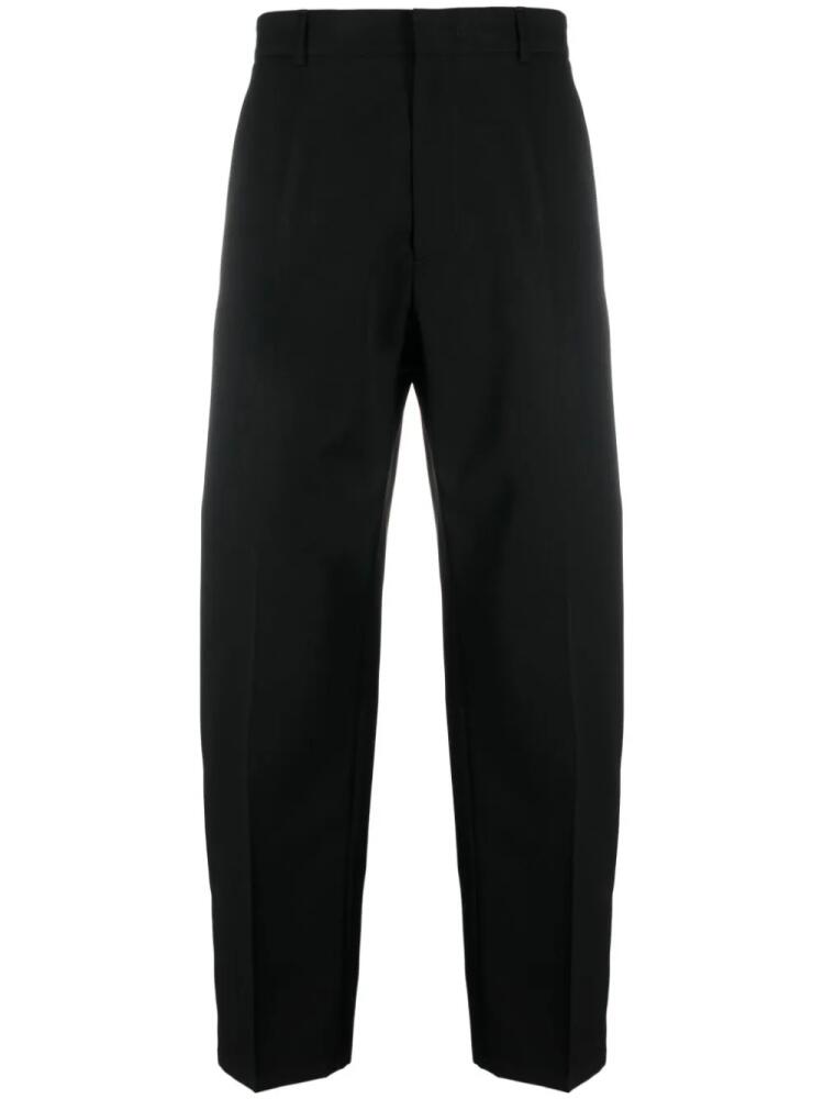 Jil Sander straight-leg wool trousers - Black Cover