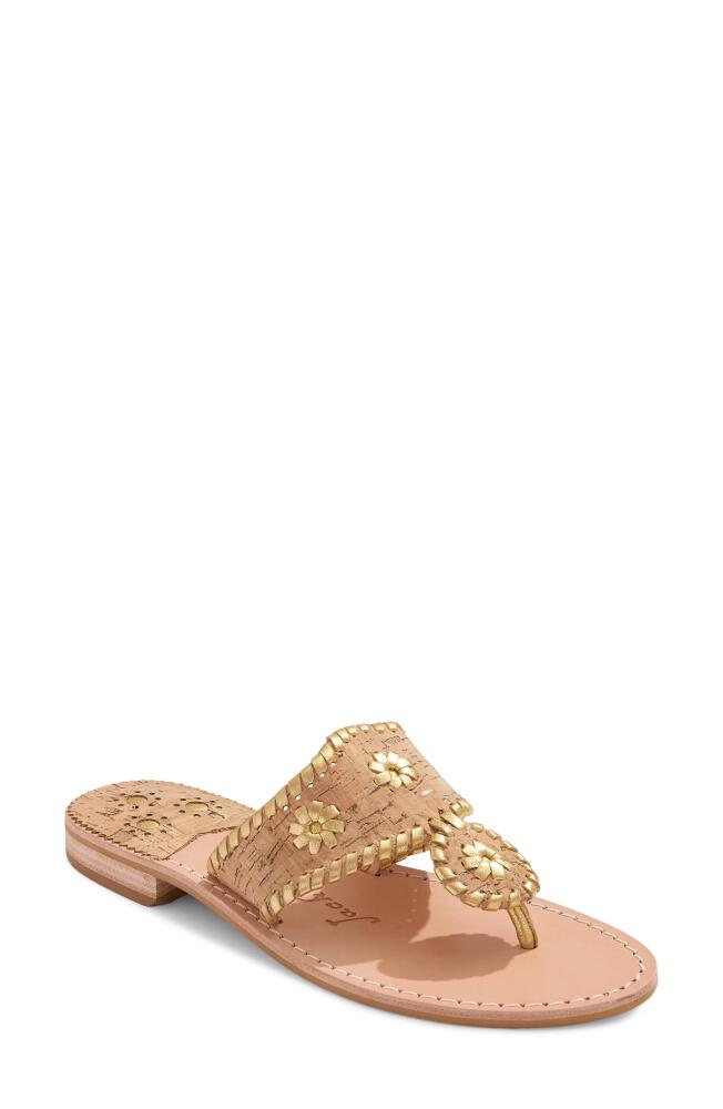 Jack Rogers Jacks Flip Flop in Natural Cork/Gold Cover