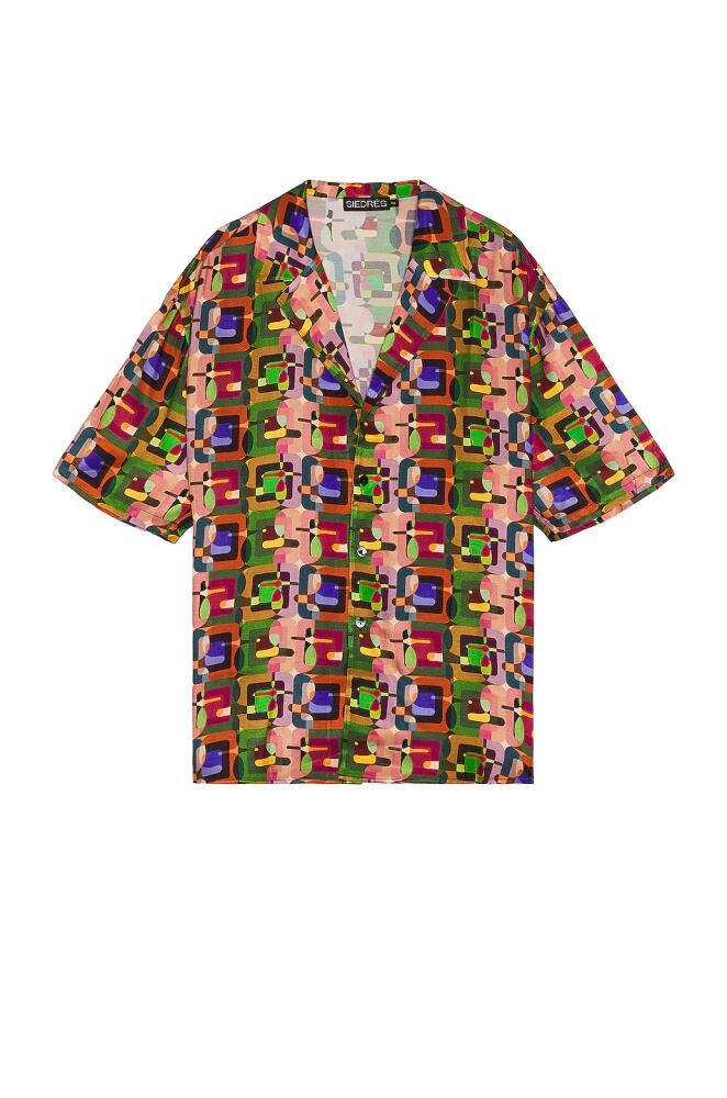 SIEDRES Resort Collar Shirt in Multi Cover