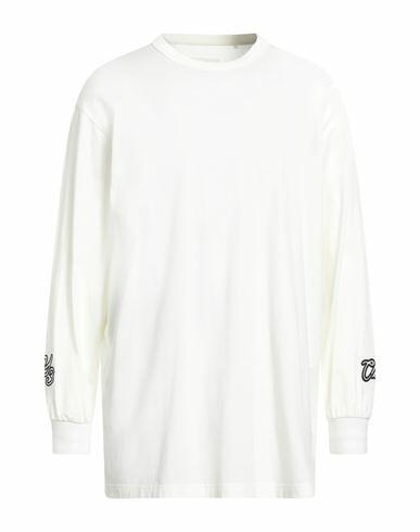 Y-3 Man T-shirt Ivory Cotton Cover