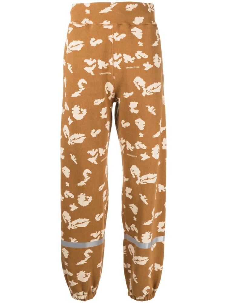 Undercover abstract-print track pants - Brown Cover