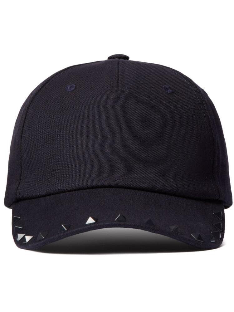 Valentino Garavani Rockstud cotton baseball cap - Blue Cover