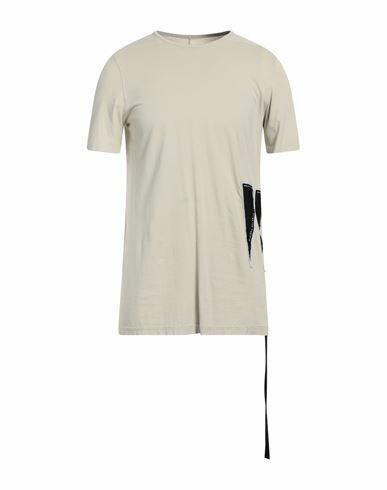 Drkshdw By Rick Owens Man T-shirt Beige Cotton Cover