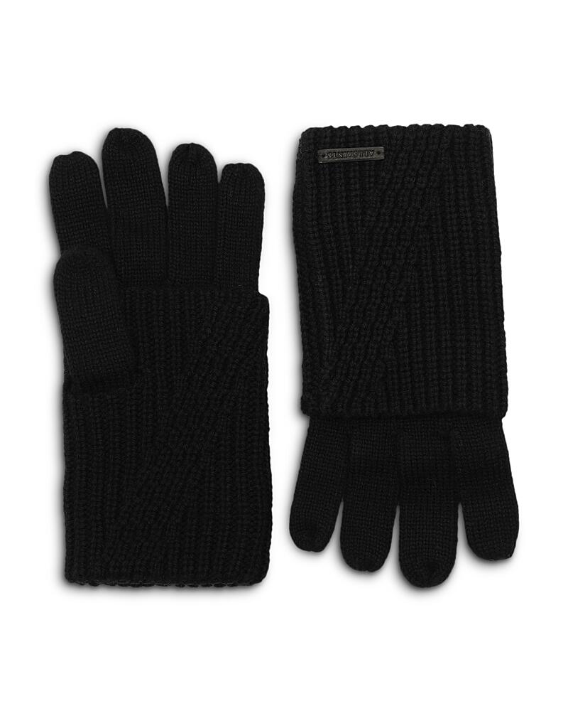 Allsaints Traveling Rib Foldover Gloves Cover