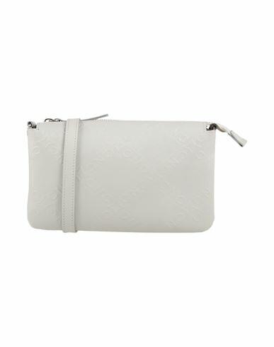 C'n'c' Costume National Woman Cross-body bag Light grey Leather Cover